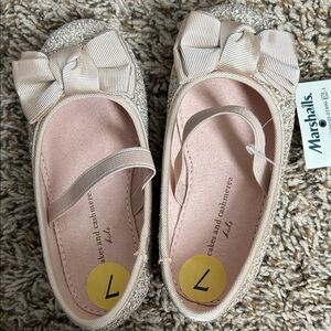 cupcakes & cashmere Kids' Pink Dress Shoes with Bow